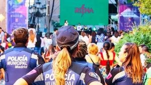 Agentes de Policía Municipal durante el Orgullo en una imagen de archivo.
