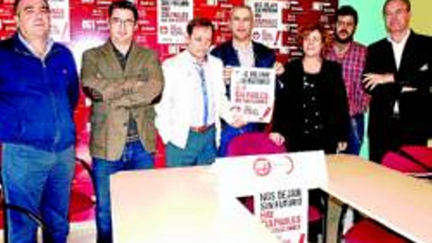 PSOE, IU y PCE muestran su apoyo a la huelga general del 14-N