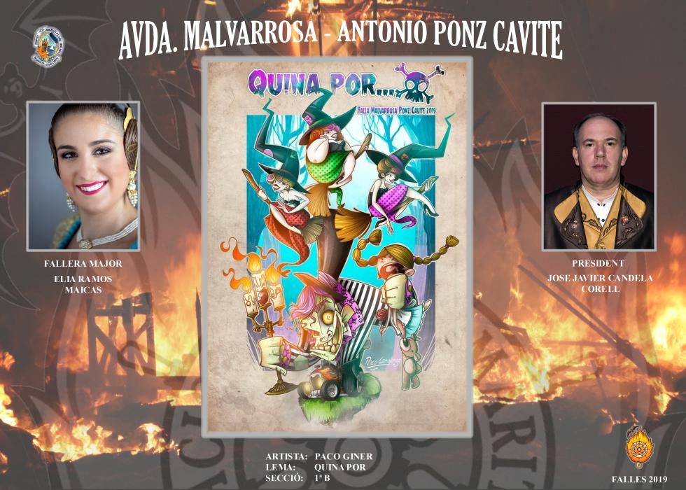 Conoce todos los proyectos de Fallas 2019 en el Marítimo