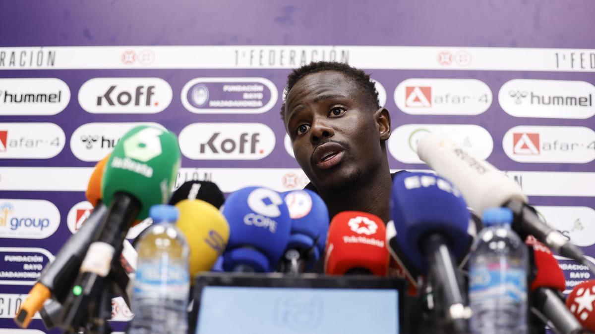 Rueda de prensa portero del Rayo Majadahonda, Cheikh Kane Sarr