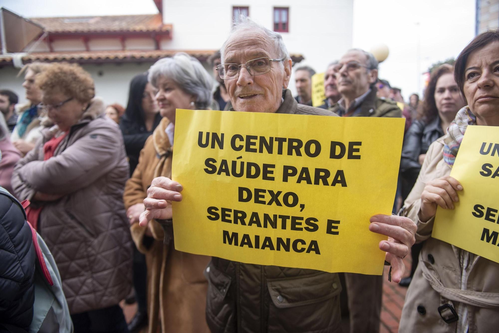 Protesta en Mera para exigir la mejora integral del centro de salud