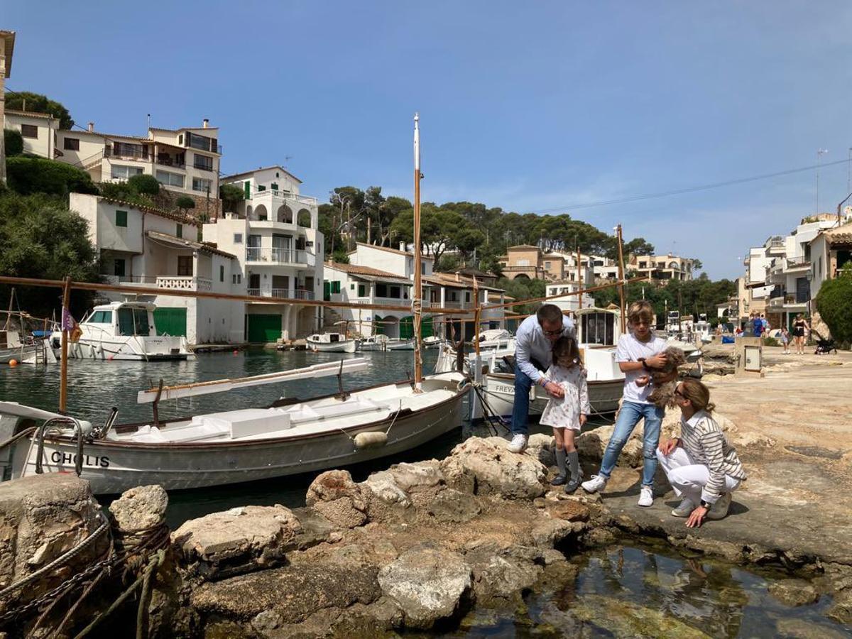 Llorenç Galmés y su familia.