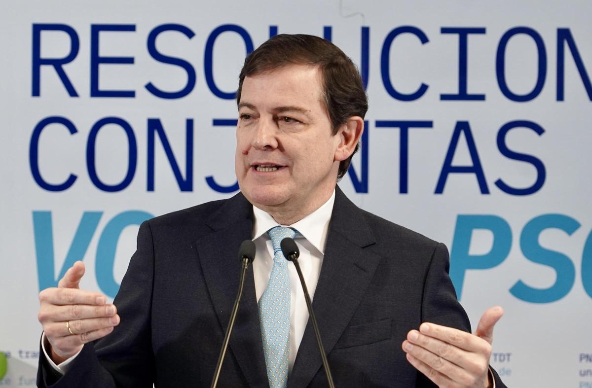 El presidente Fernández Mañueco.