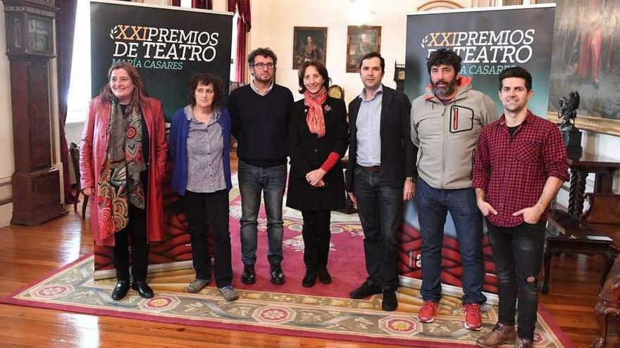 Presentación de los Premios María Casares, ayer, en el Ayuntamiento.