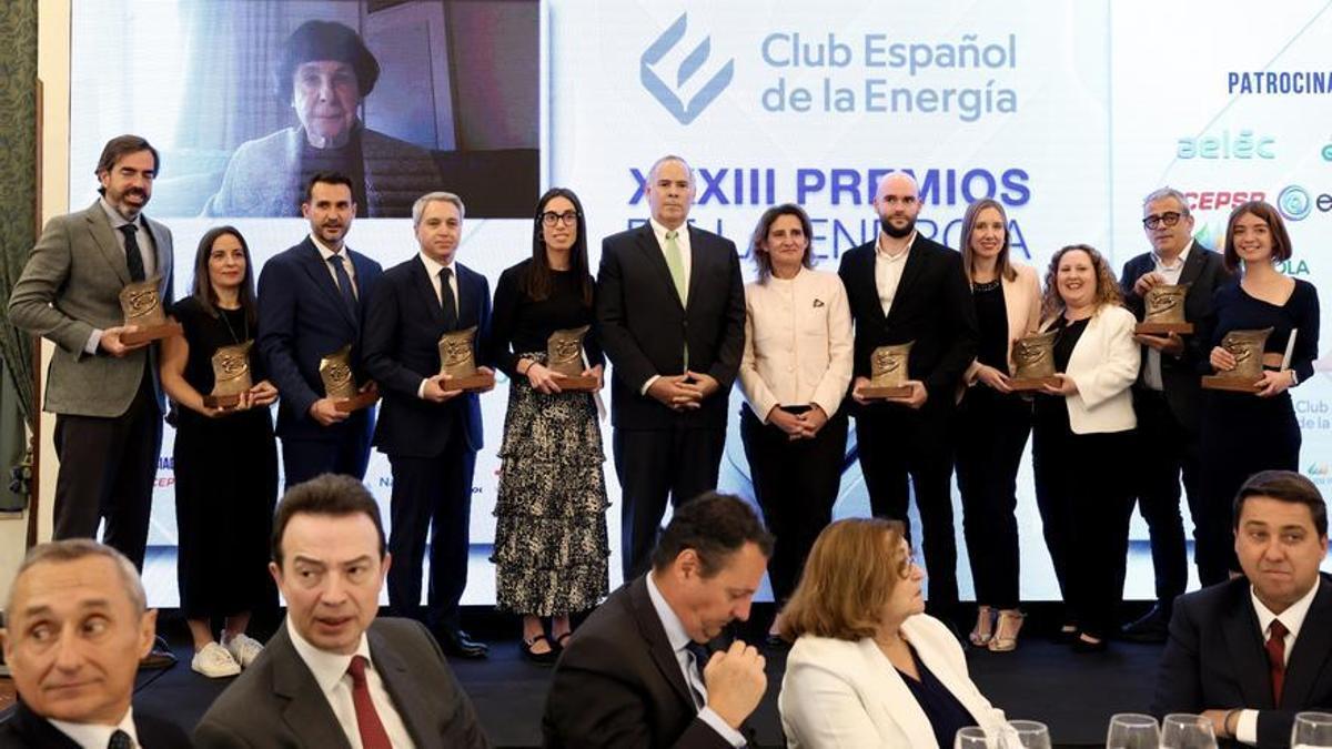 Premiados en el acto de Enerclub.