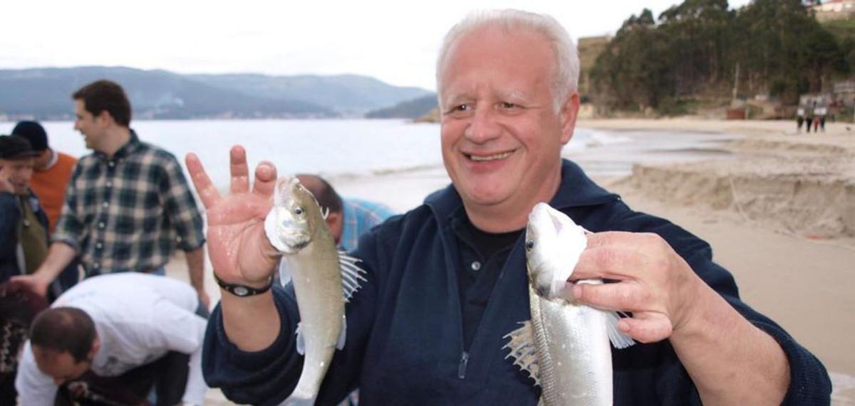 Echanove, durante la grabación de un capítulo en Marín.   | // JULIO SANTOS