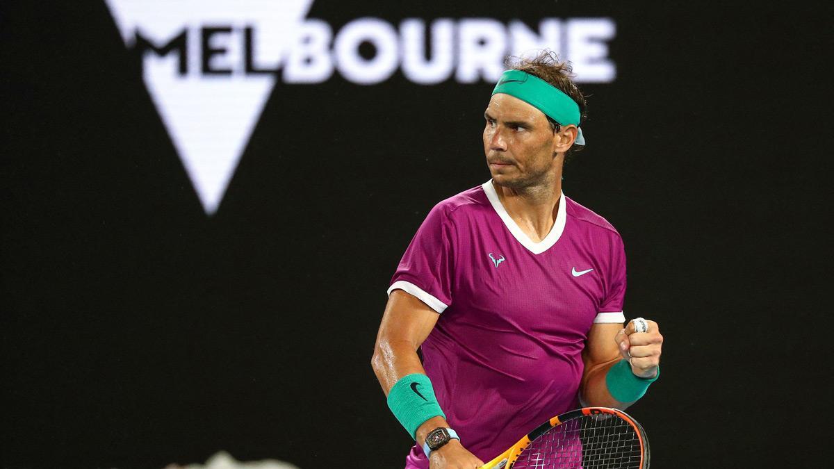 Nadal, durante el partido