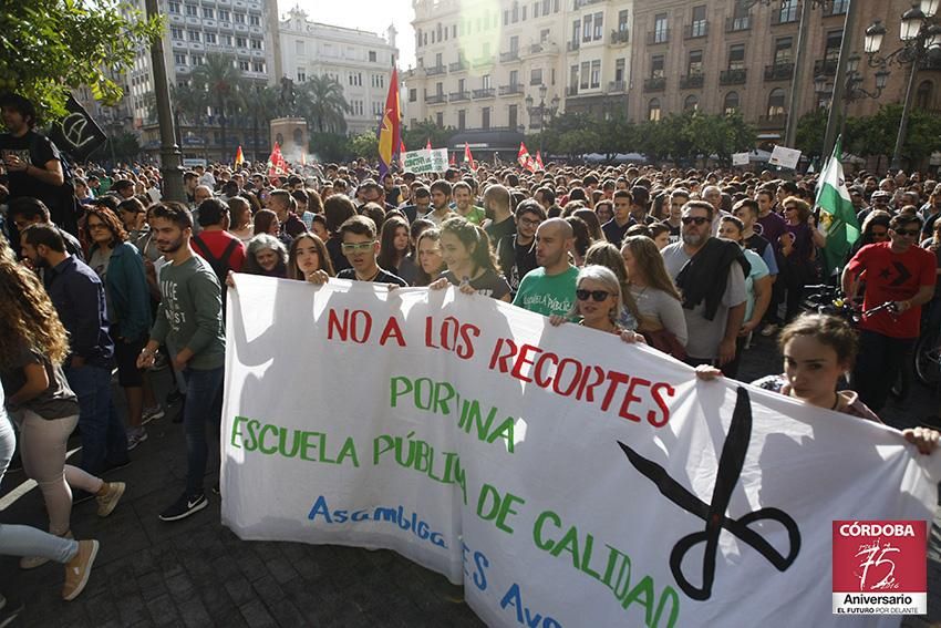 FOTOGALERÍA / Jornada de huelga estudiantil en Córdoba contra la LOMCE