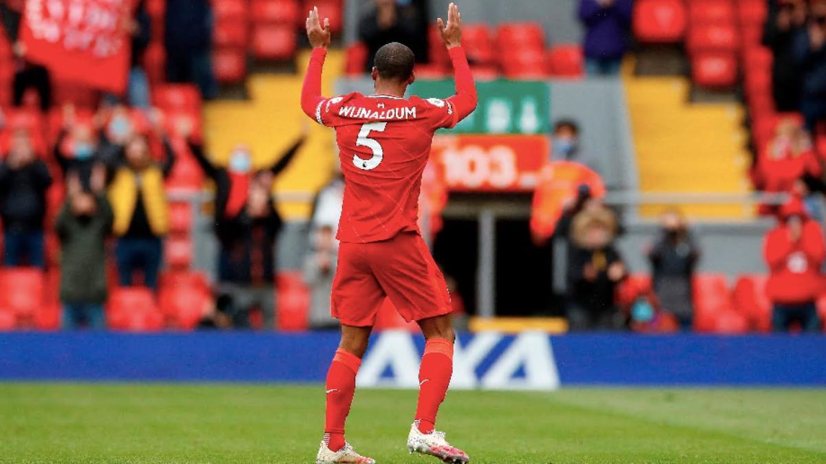 Wijnaldum en su despedida de Anfield