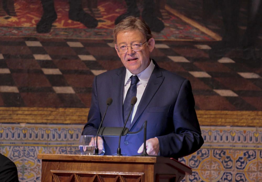 Acto institucional por el 9 d'Octubre en el Palau de la Generalitat