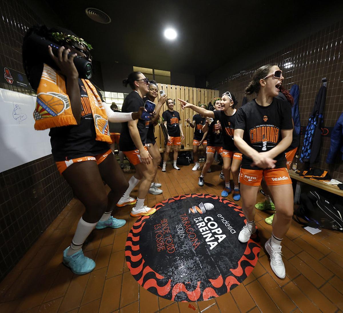 Así se vivió la fiesta en el vestuario del Valencia Basket