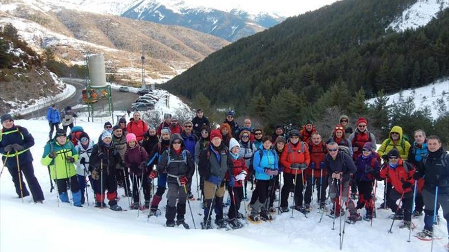 Disfrutando sobre la nieve