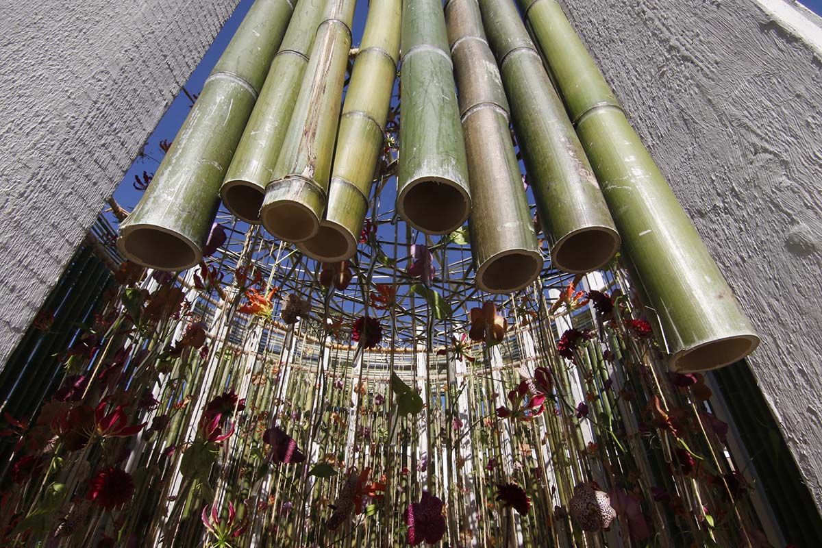 Instalación floral del Palacio de Viana