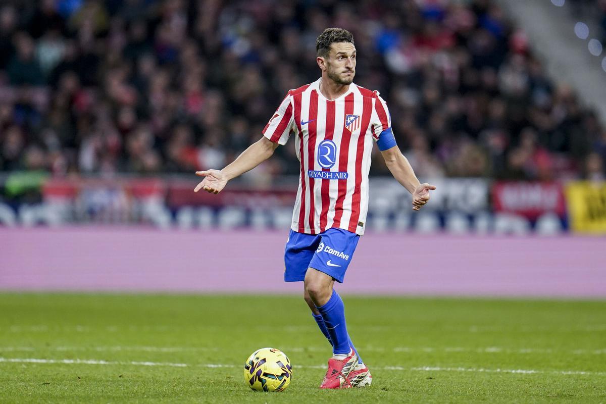 El capitán del Atlético, Koke Resurreción, durante el partido de Liga ante el el Betis