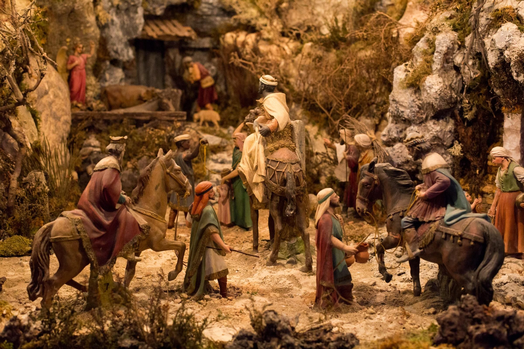 Exposición colectiva de belenes en Avilés.