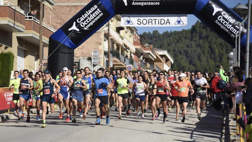 La sortida dels 10 km urbans del Pont de Vilomara