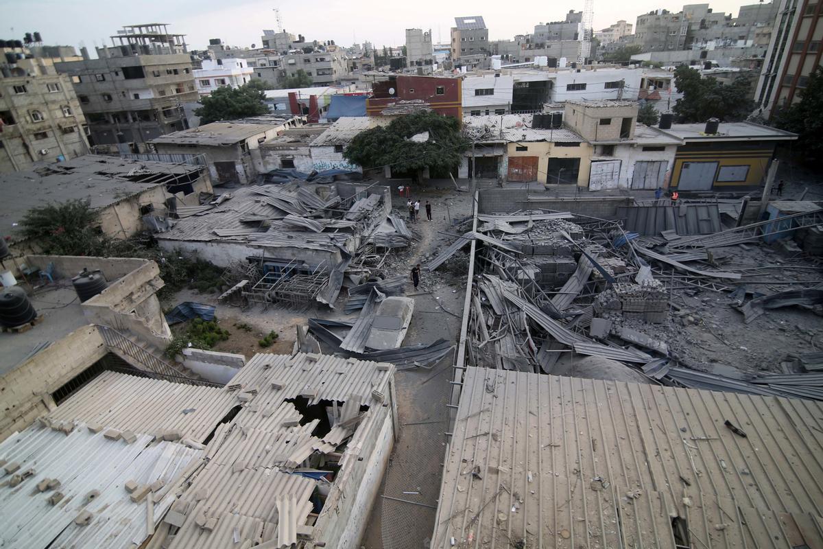 Danys provocats per bombardejos israelians contra la Franja de Gaza