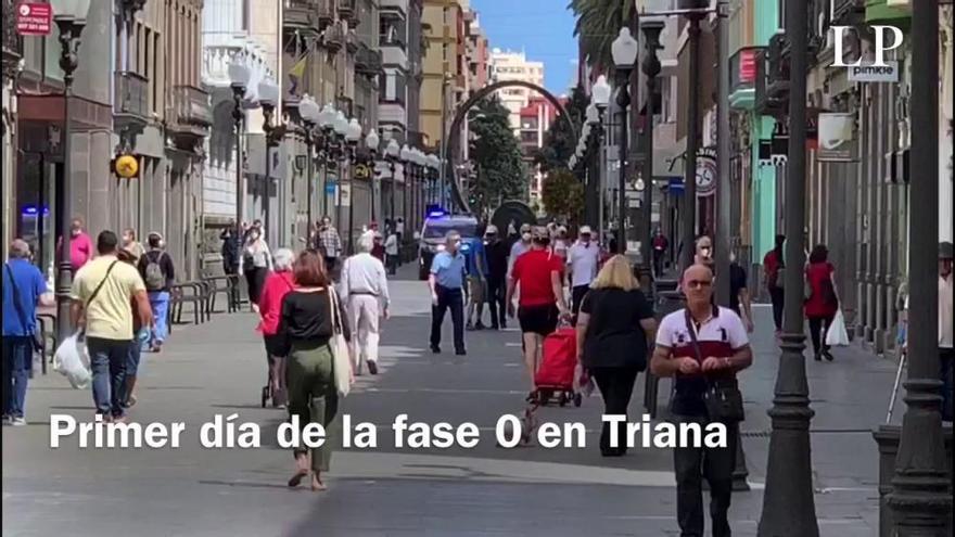 Desescalada en Canarias | Así estaba la calle Triana en el inicio de la fase 0 en Las Palmas de Gran Canaria