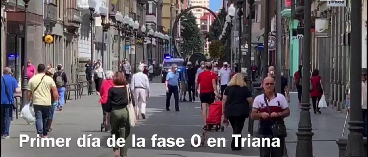 Desescalada en Canarias | Así estaba la calle Triana en el inicio de la fase 0 en Las Palmas de Gran Canaria