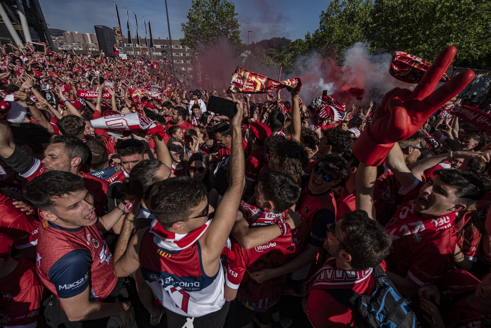 #RoadtoBilbao: Les millors imatges de l'afició abans de la gran final Baxi-Tenerife