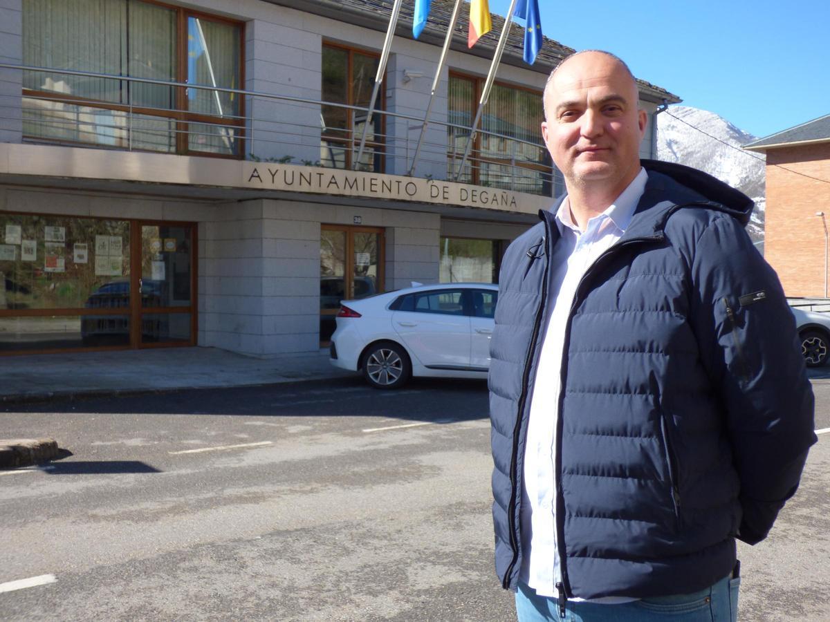 Óscar Áncares, alcade de Degaña.