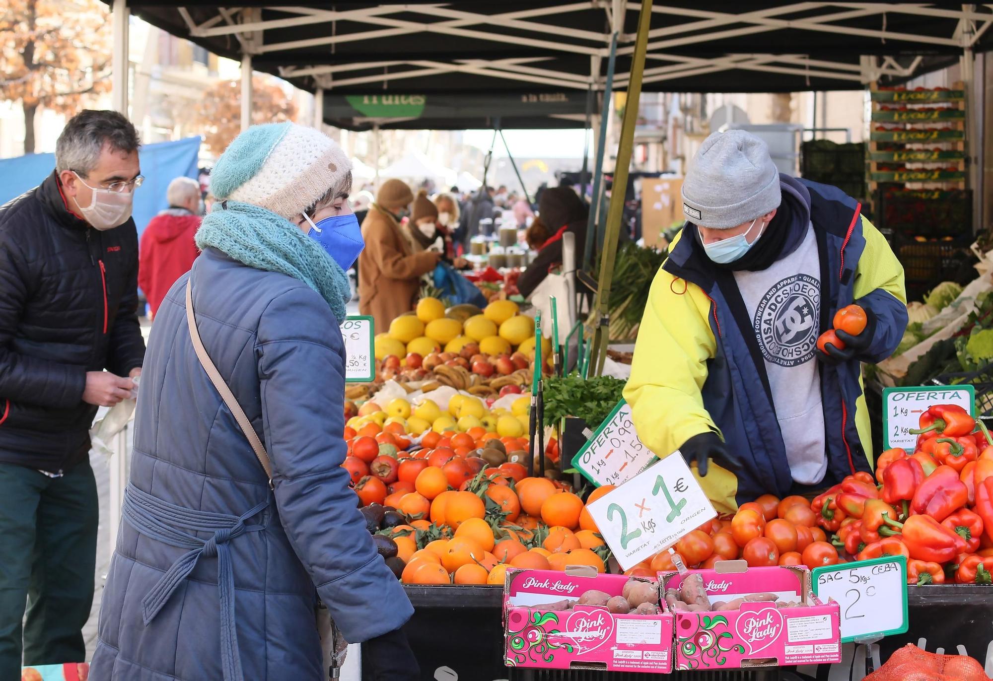 Primer dia de mercat a Calaf