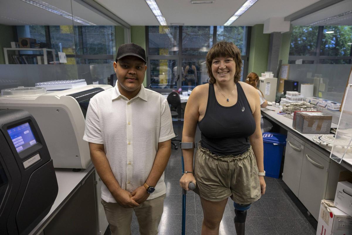 Los paciente Edward Vásquez y Maria del Mar Bauzà.