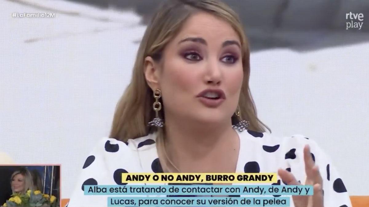 Alba Carrillo en 'La familia de la tele'