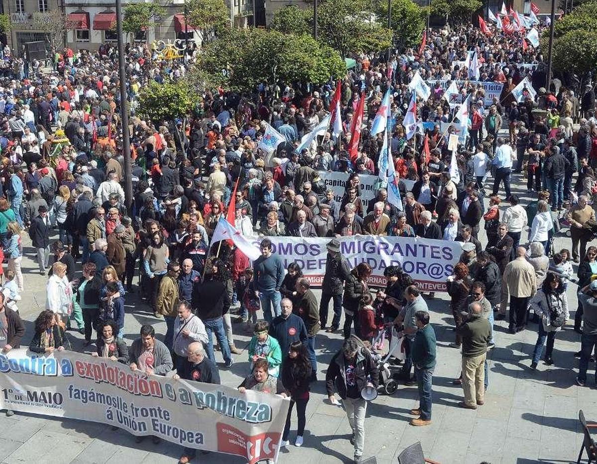 El Primero de Mayo urge en la calle empleo y de calidad ante un panorama &quot;dramático&quot;