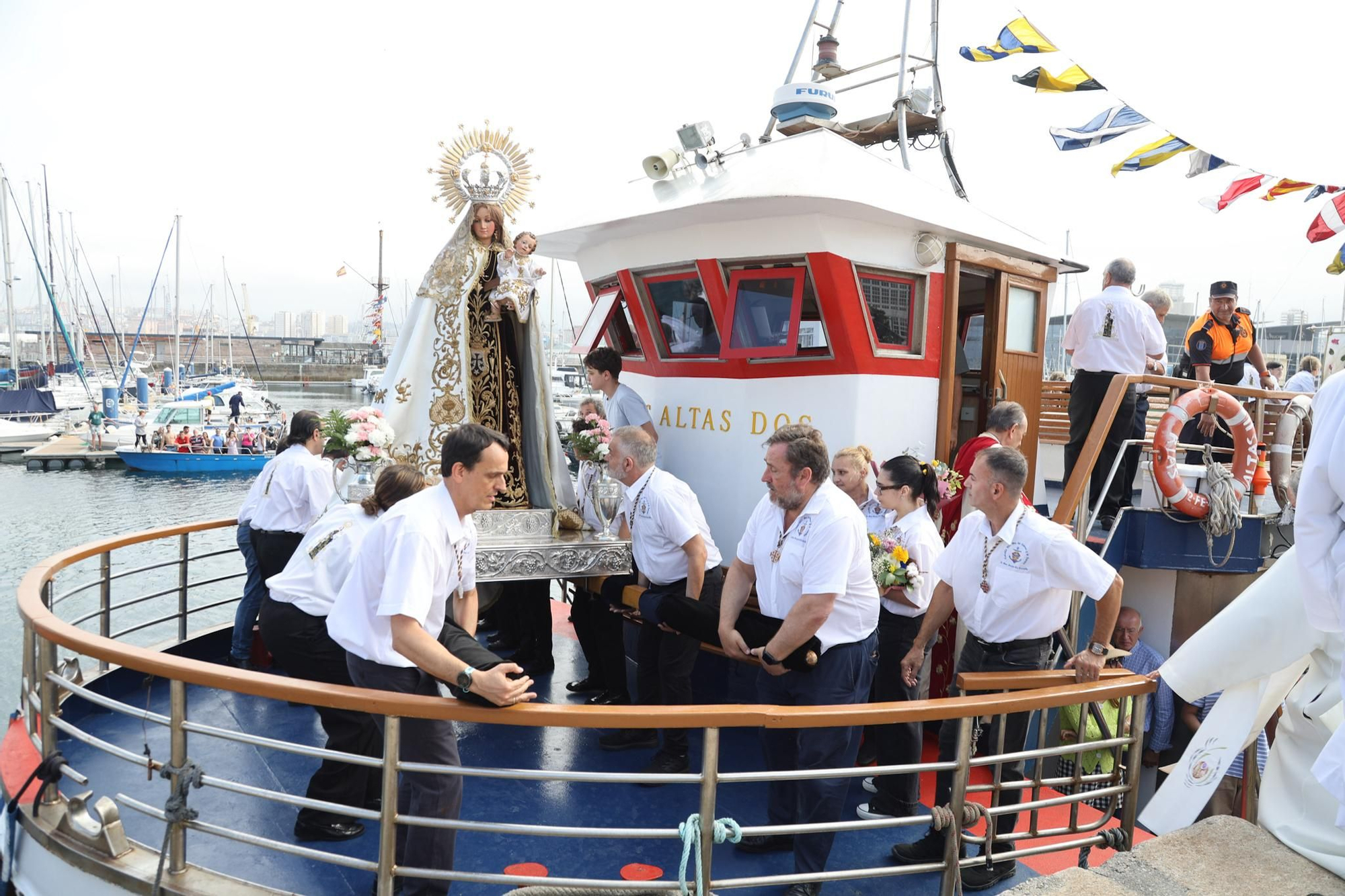 Procesión de la Virgen del Carmen en A Coruña