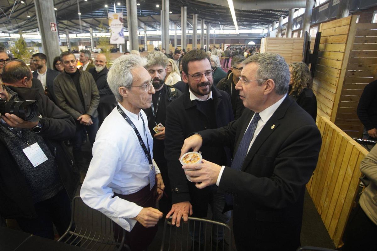 L'alcalde Girona, Lluc Salellas, i el president de la Diputació de Girona, Miquel Noguer.