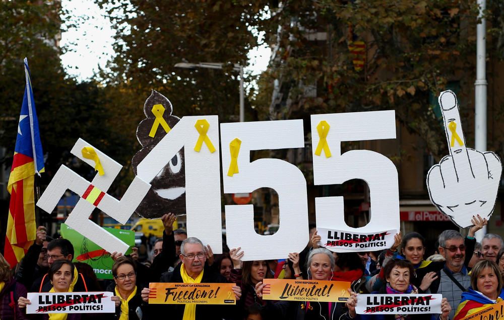 La manifestació de l''11 de novembre a Barcelona