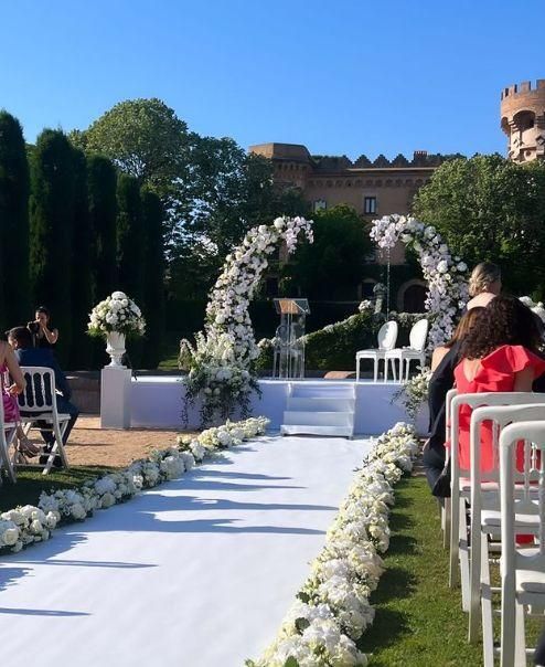 Lugar donde se ha celebrado el enlace, al aire libre