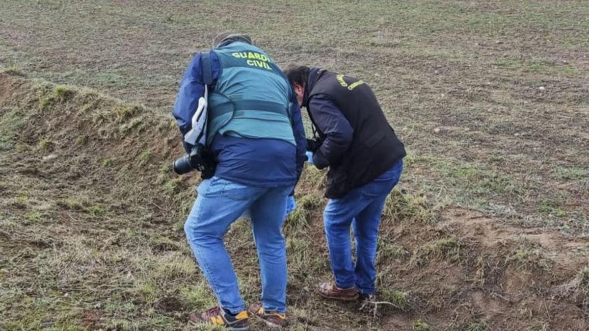 La Guardia Civil acota la zona en la que ocurrió el ataque.