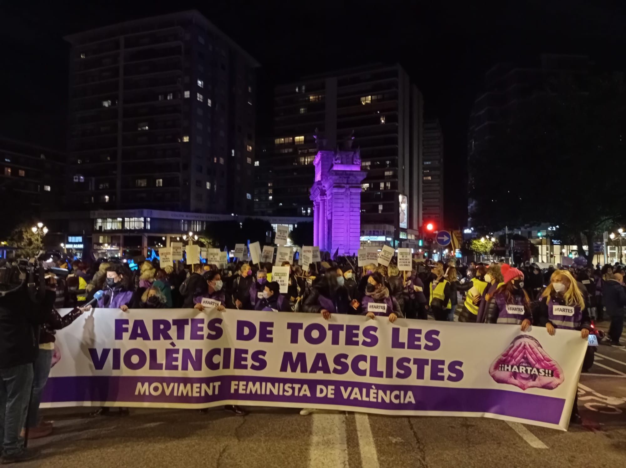 Manifestación 25N en València contra la violencia machista