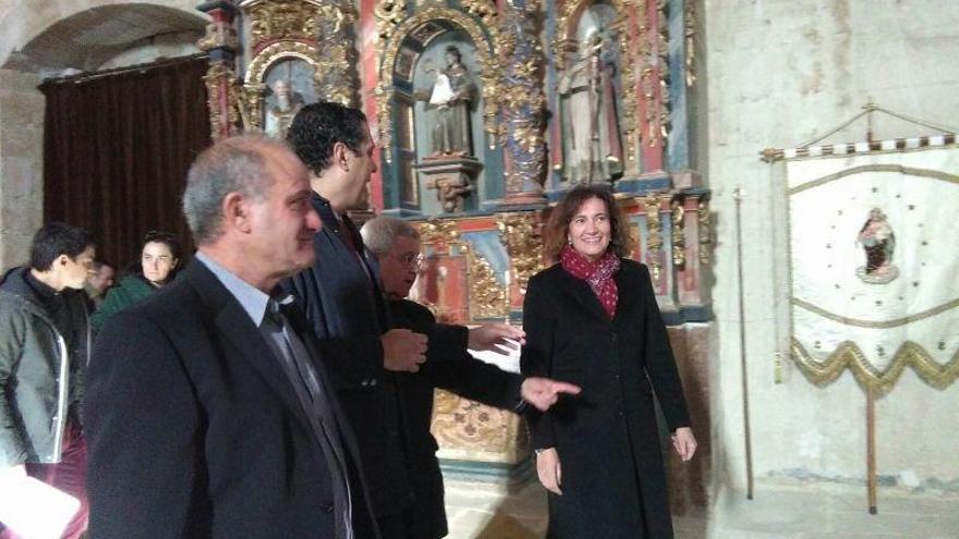 María Josefa García Cirac en la iglesia de Casaseca de las Chanas