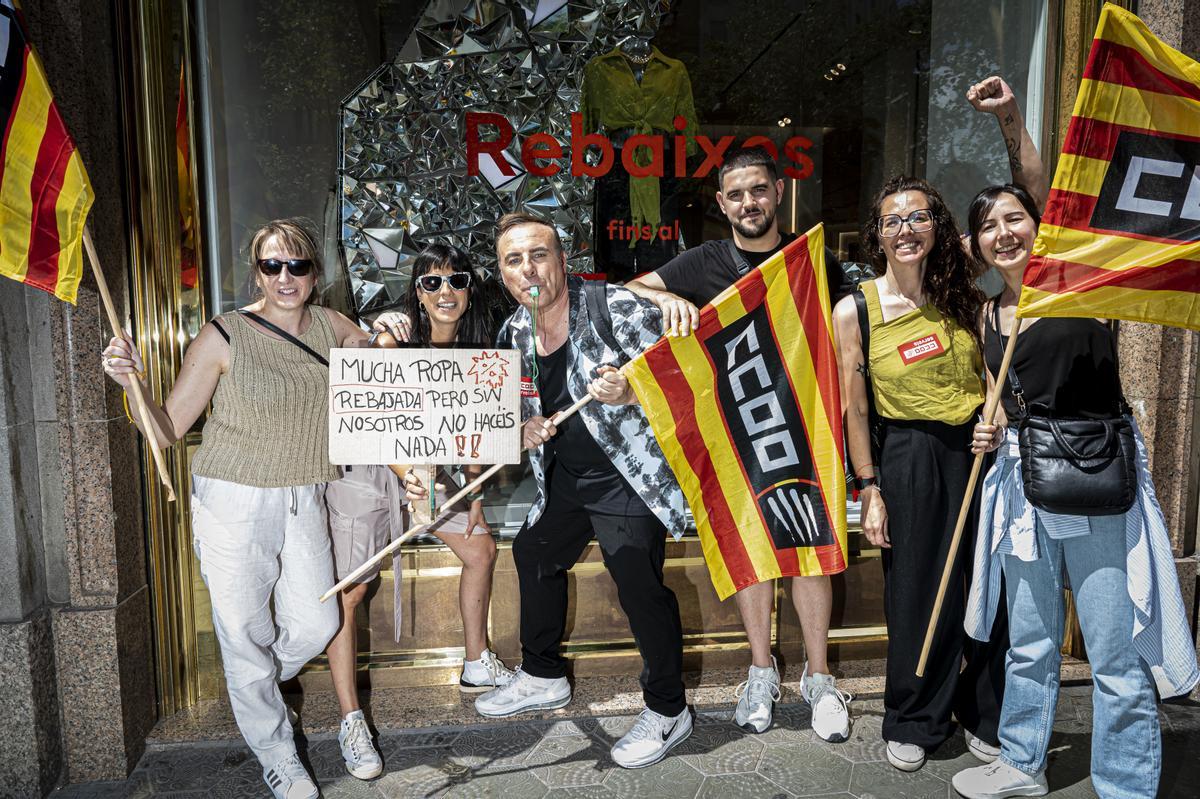 Huelga de trabajadores de H&M en el arranque de las rebajas