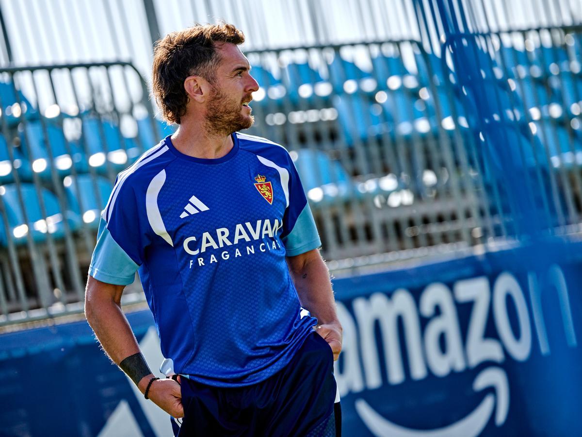 Ibai Gómez, durante las pruebas físicas de la plantilla.