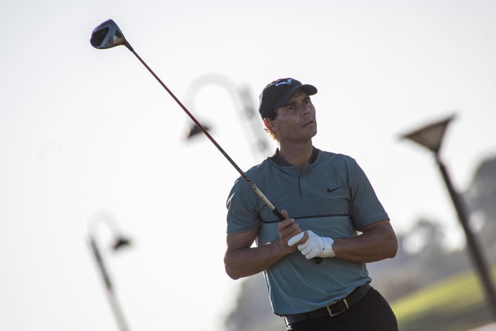 Rafa Nadal en el Abierto de Baleares de Golf