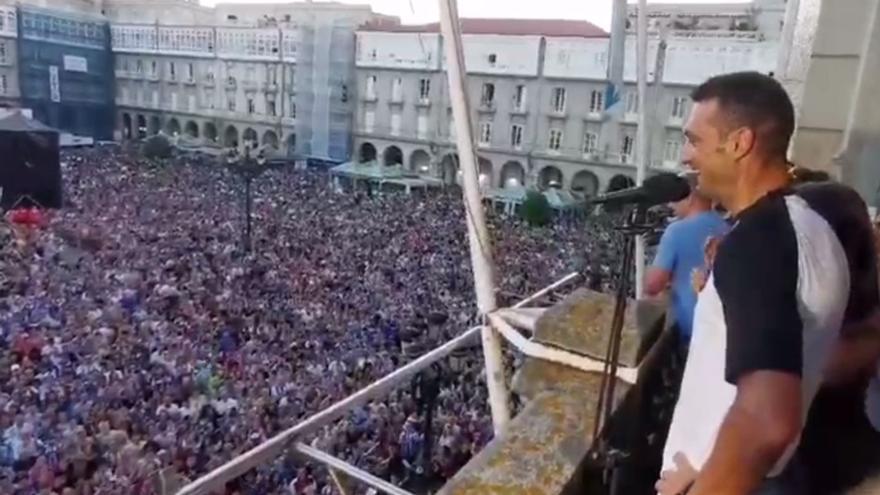 Así aclamó A Coruña a Scaloni