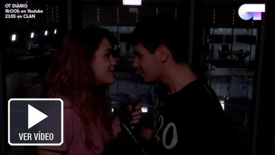 Alfred y Amaia, durante los ensayos.