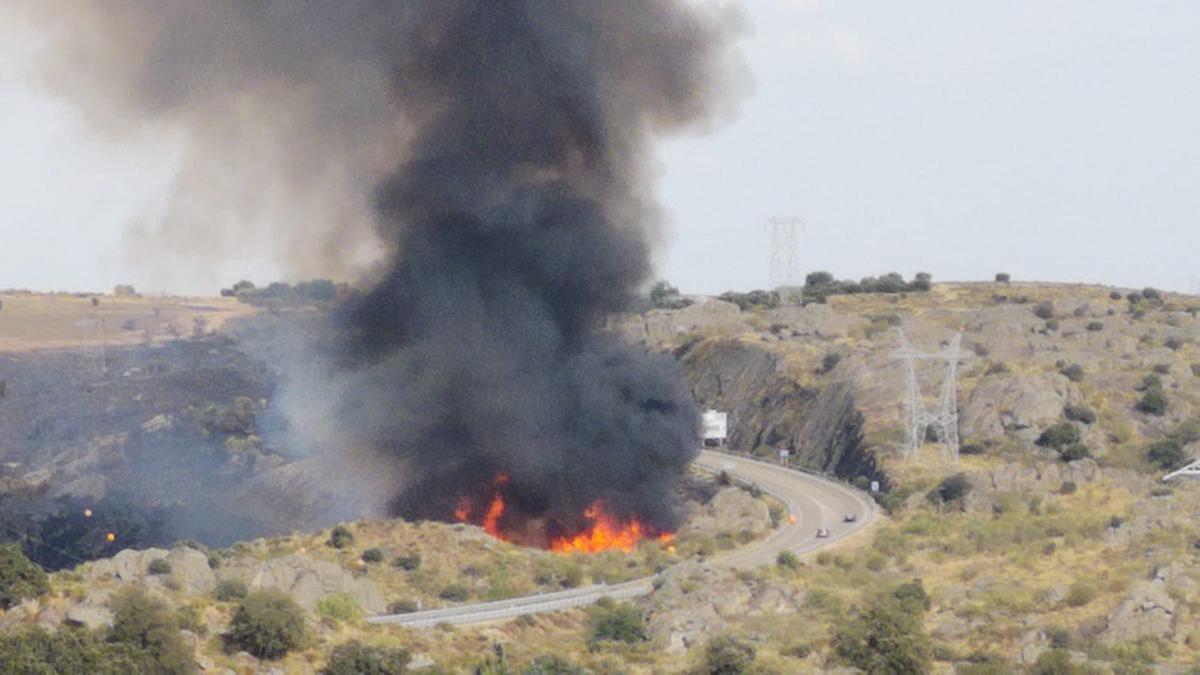 Incendio en Muelas del Pan.