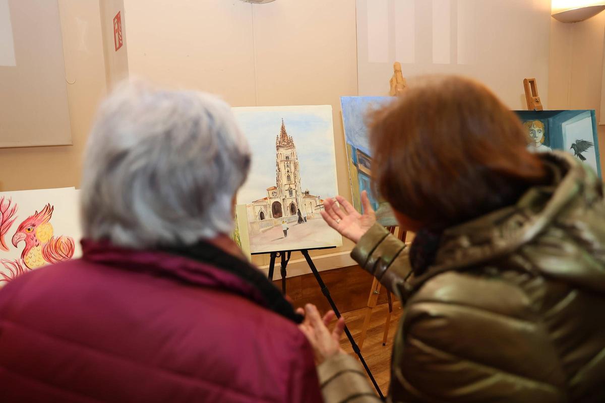 Los participantes en el XII Concurso de Pintura Rápida Los participantes en el XII Concurso de Pintura Rápida
