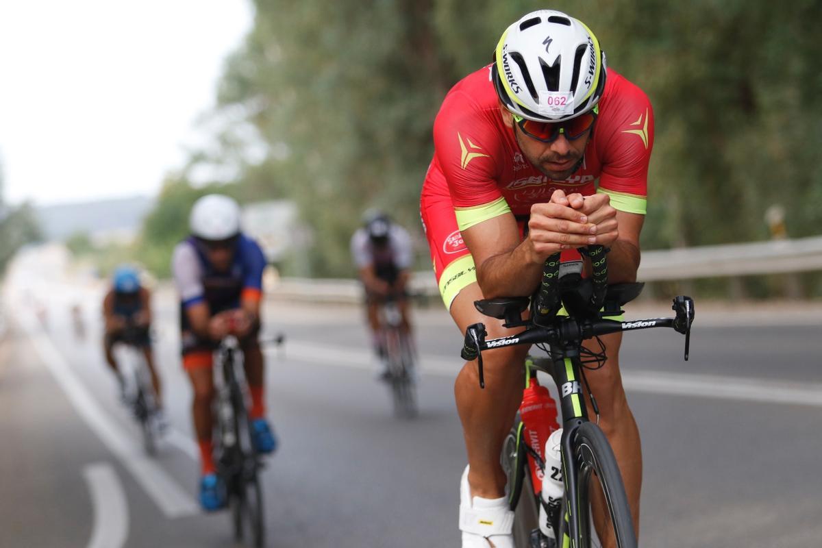 Participantes en una prueba de duatlón.