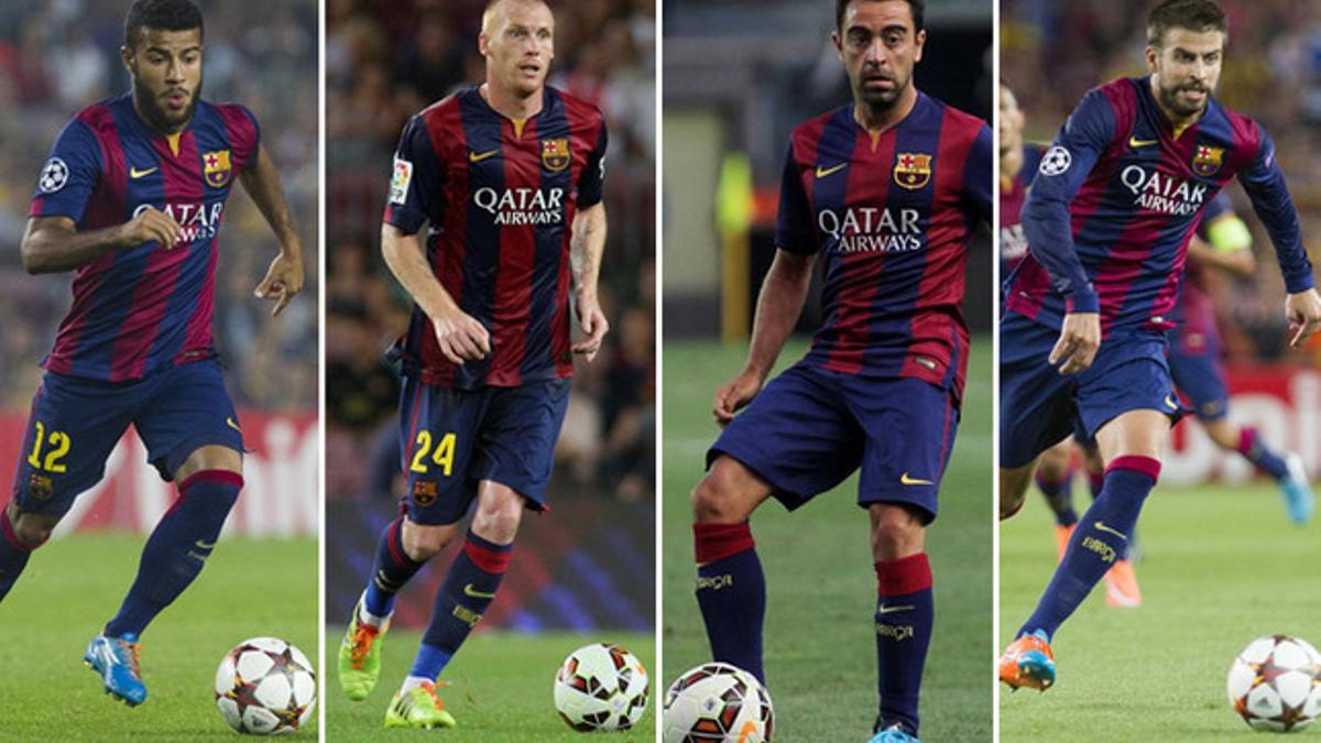 ¿Piqué o Mathieu? ¿Xavi o Rafinha?