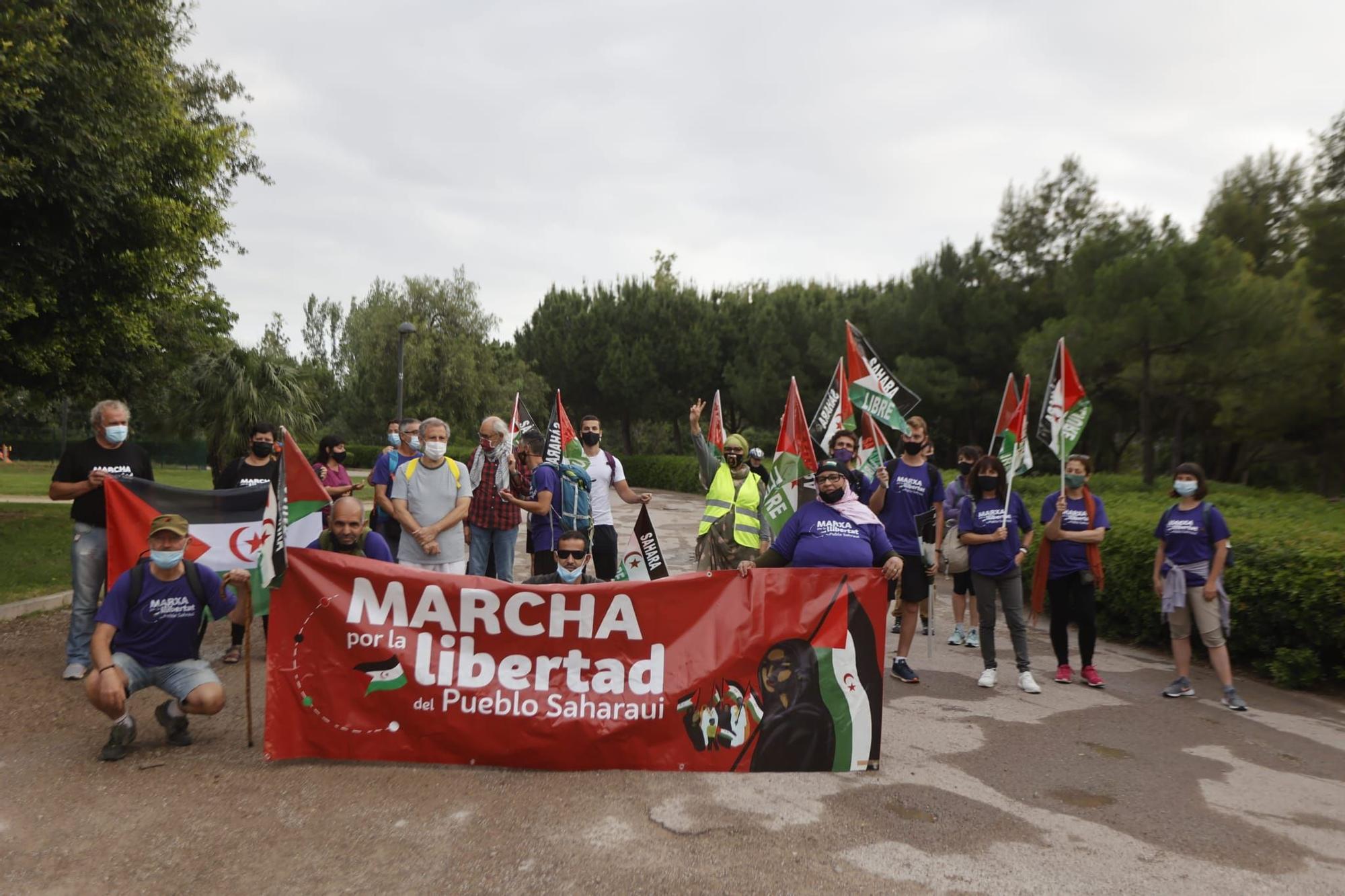 Sale de València la marcha que reclama la libertad de pueblo saharaui