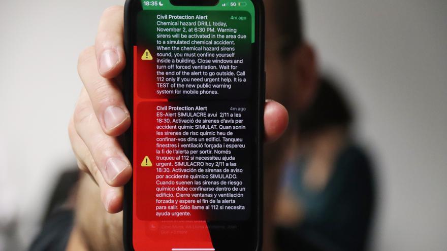 El simulacre de risc químic del Camp de Tarragona estrena el sistema d&#039;avisos a telèfons mòbils