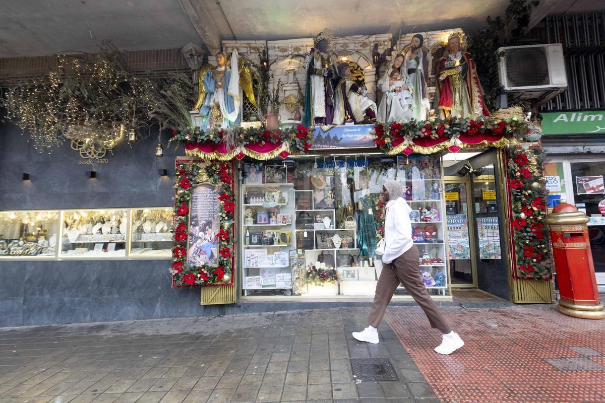Escaparates navideños en la Zona Norte de Alicante