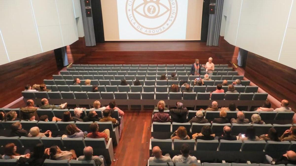 Una proyección anterior del Cineclube Entrecortiñas