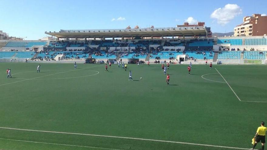 Imagen retrospectiva de la tribuna cubierta del Estadi Balear.